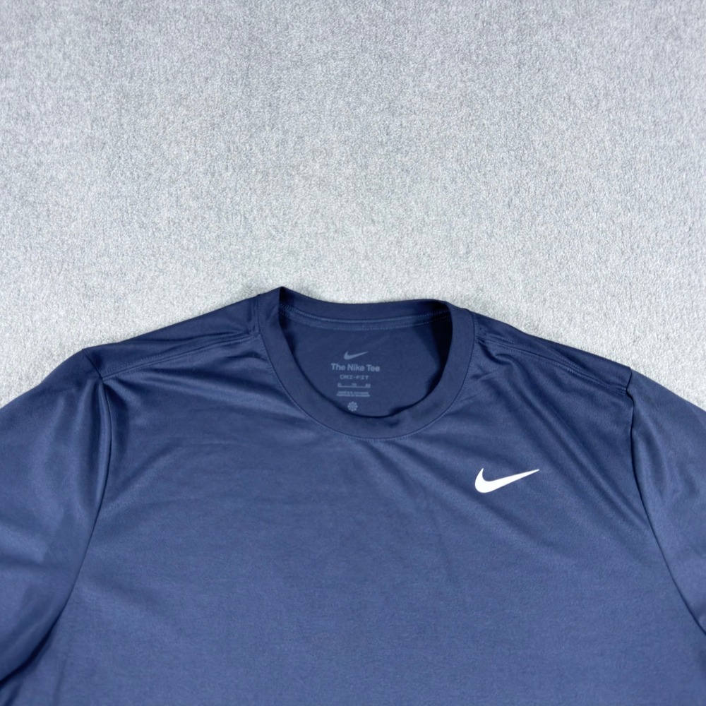 Nike Dri-Fit Short Sleeve Shirt Men's Navy Blue XL Short Sleeve Crewneck